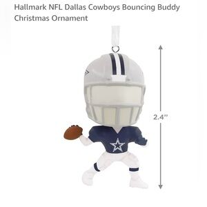 Hallmark Dallas Cowboys Bouncing Buddy Ornament New In Box